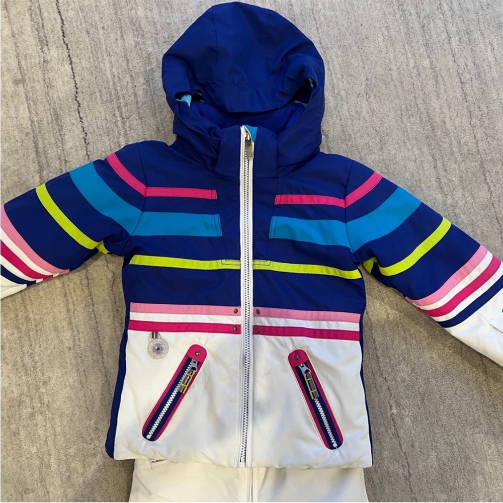 Obermeyer girls 5 ski bib and match jacket